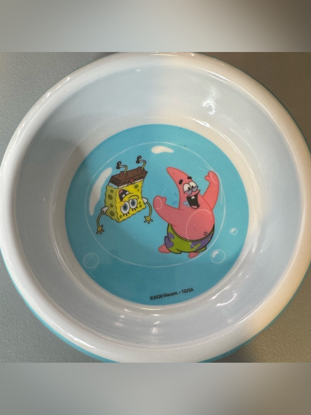 SpongeBob SquarePants Yellow & White Pet Bowl Patrick star playing dog feeding